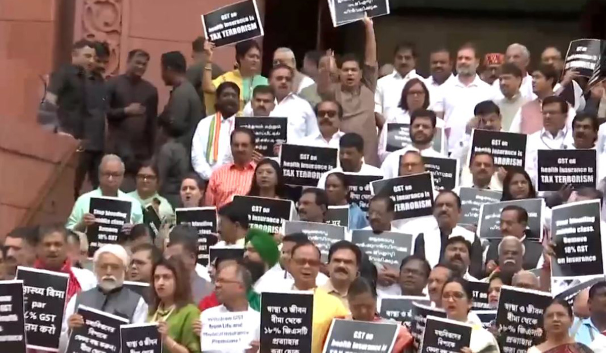 Opposition protest in Parliament